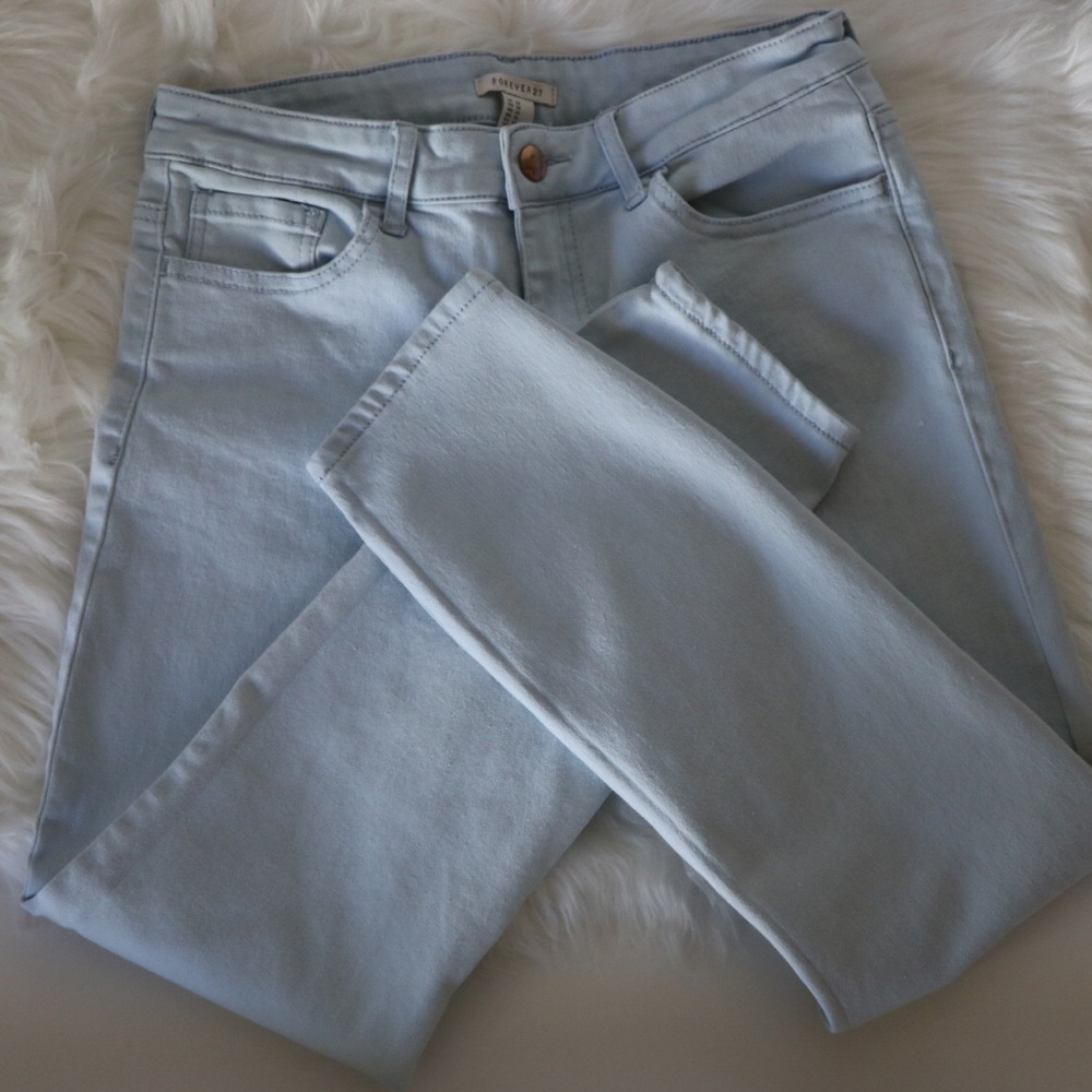 Forever 21 light blue jeans